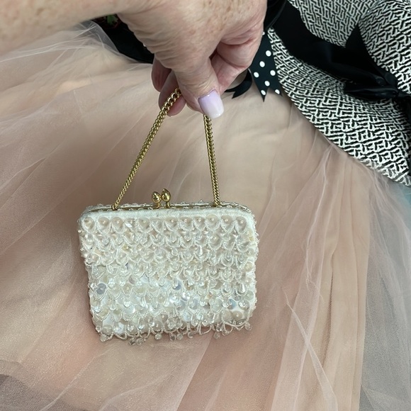 𝅺evening bag white sparkles 💖 - Picture 2 of 6